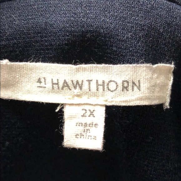 EUC navy blazer with one button closure - Picture 5 of 6